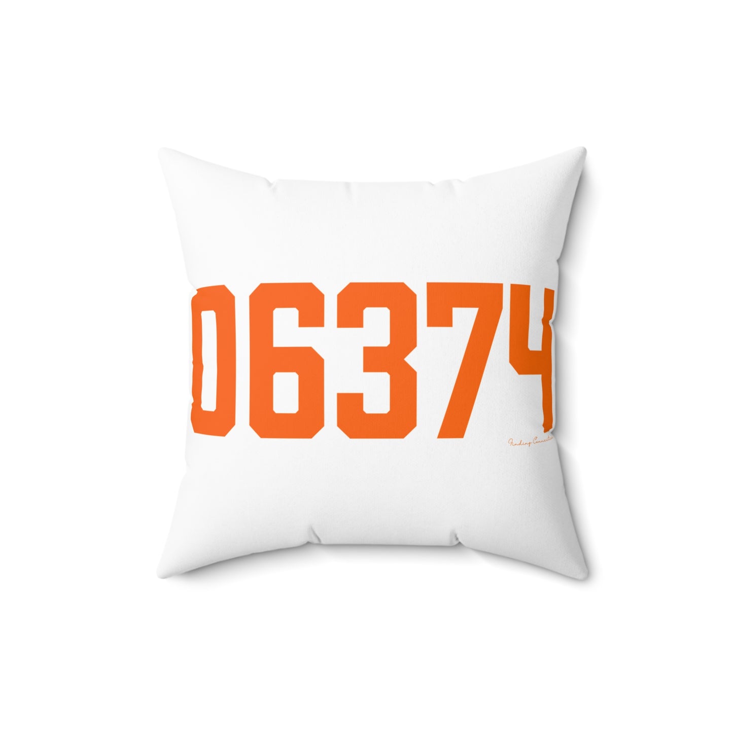 06374 Plainfield Connecticut Zip Code Spun Polyester Square Pillow