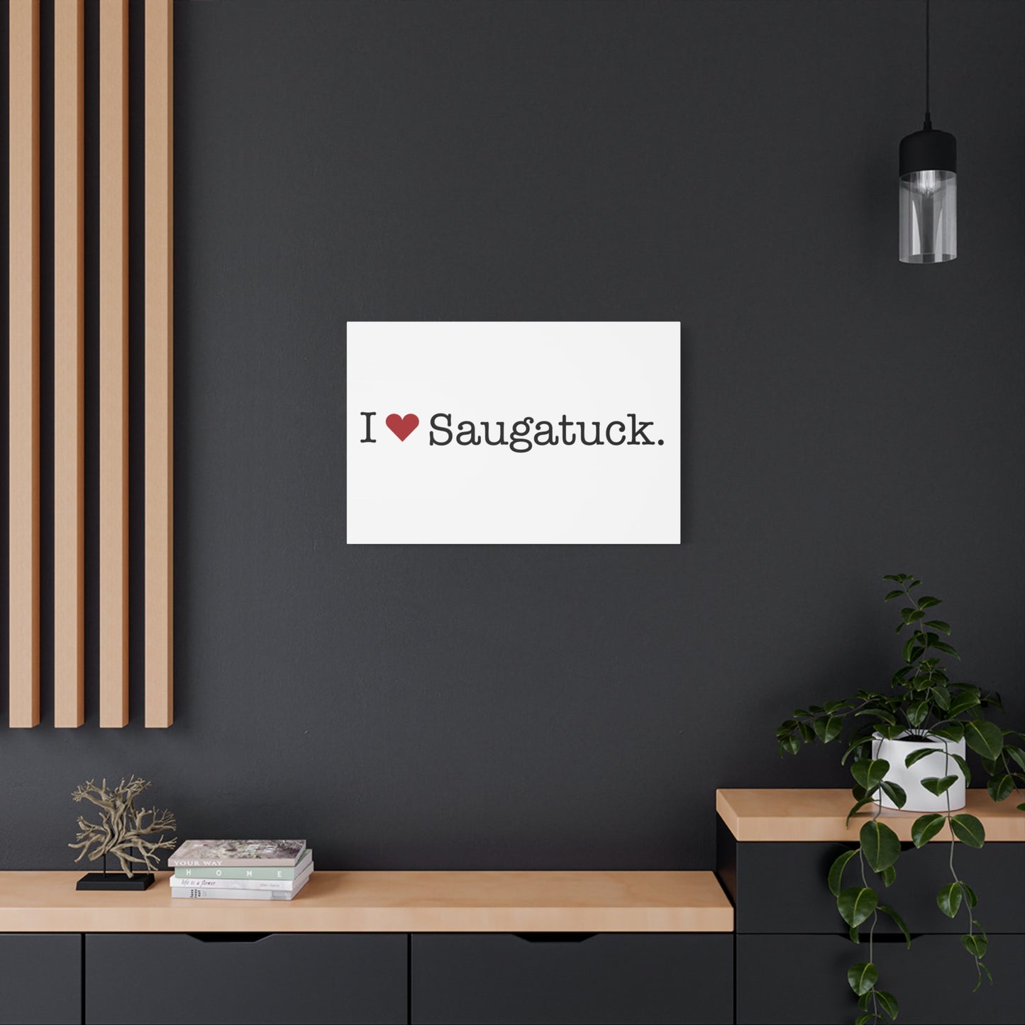 I Heart Saugatuck. Matte Canvas, Stretched, 1.25"