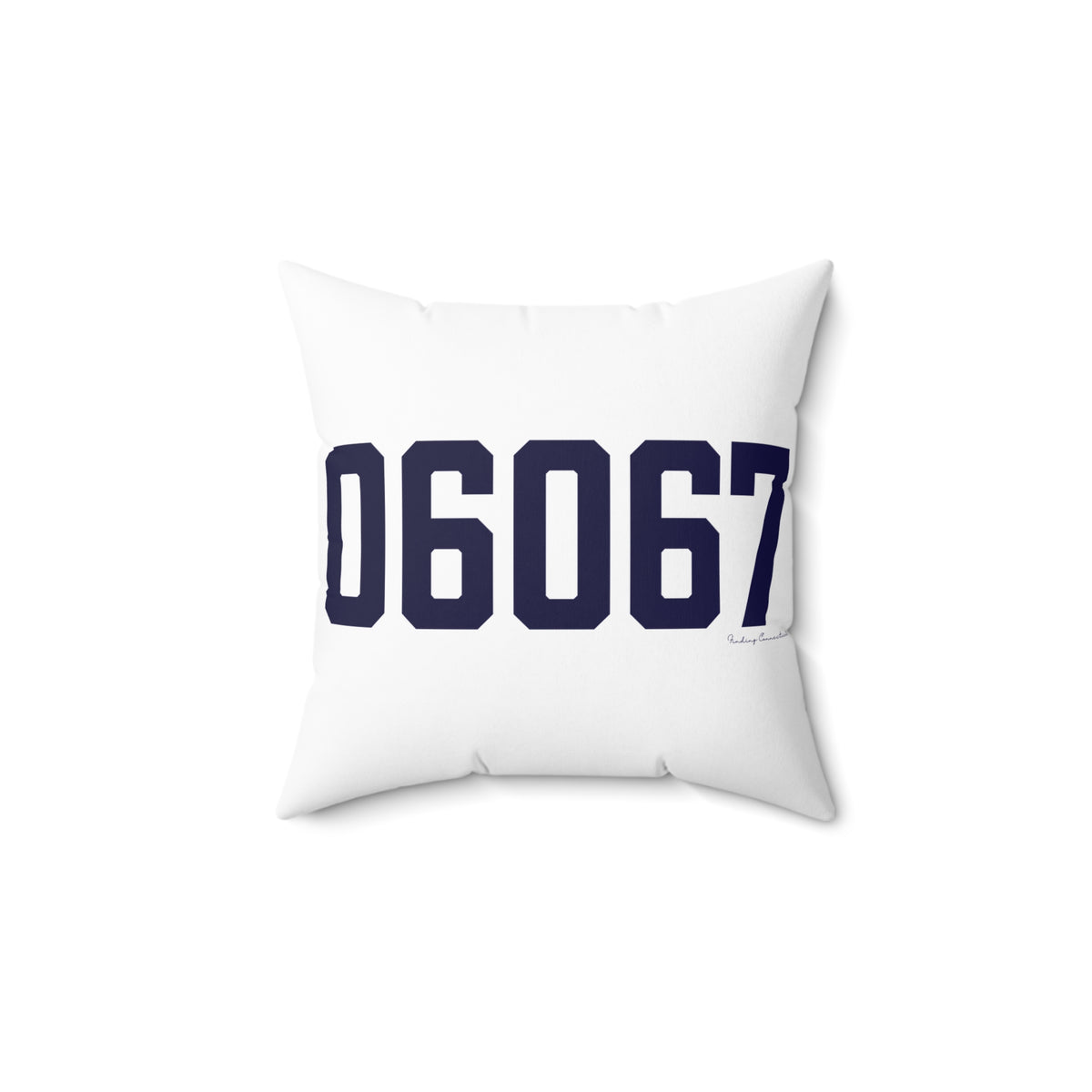 06067 Rocky Hill Connecticut Zip Code Polyester Square Pillow