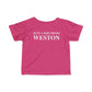 Just a kid from Weston Infant Fine Jersey T-Shirt