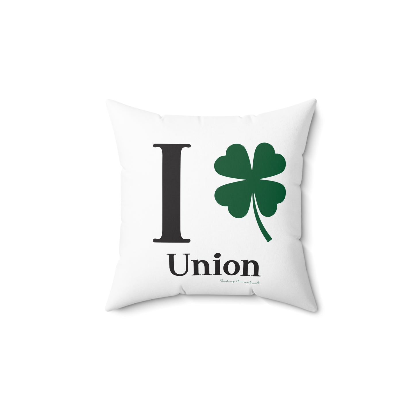 I Clover Union Spun Polyester Square Pillow