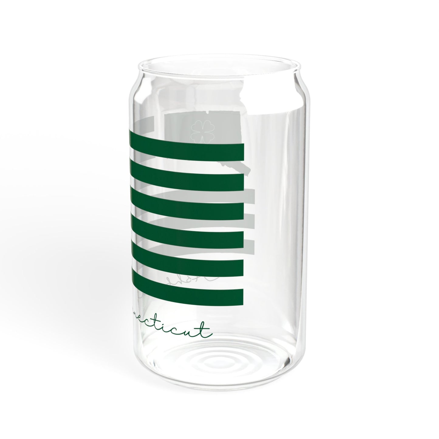 Ashford Connecticut St. Patrick’s Day Flag  Sipper Glass, 16oz