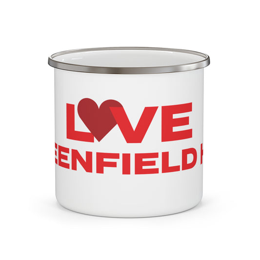 Love Greenfield Hill Enamel Camping Mug