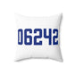 06242 Eastford Connecticut Zip Code Spun Polyester Square Pillow