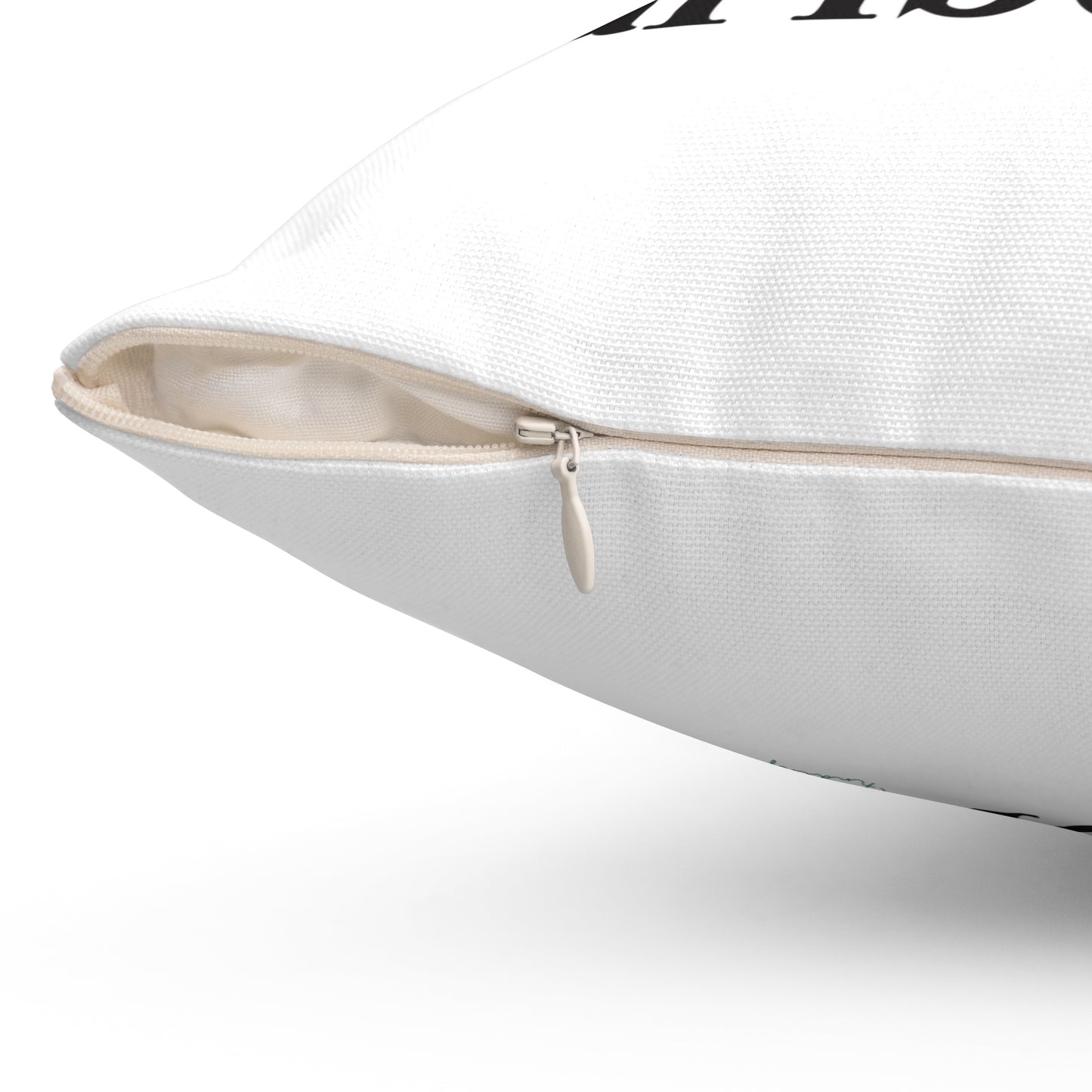 I Clover Marlborough Spun Polyester Square Pillow