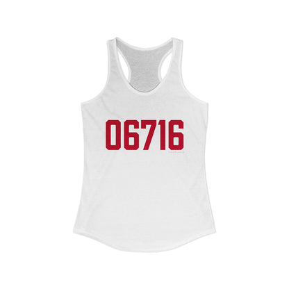 06716 Wolcott Connecticut Zip Code Women's Ideal Racerback Tank Top
