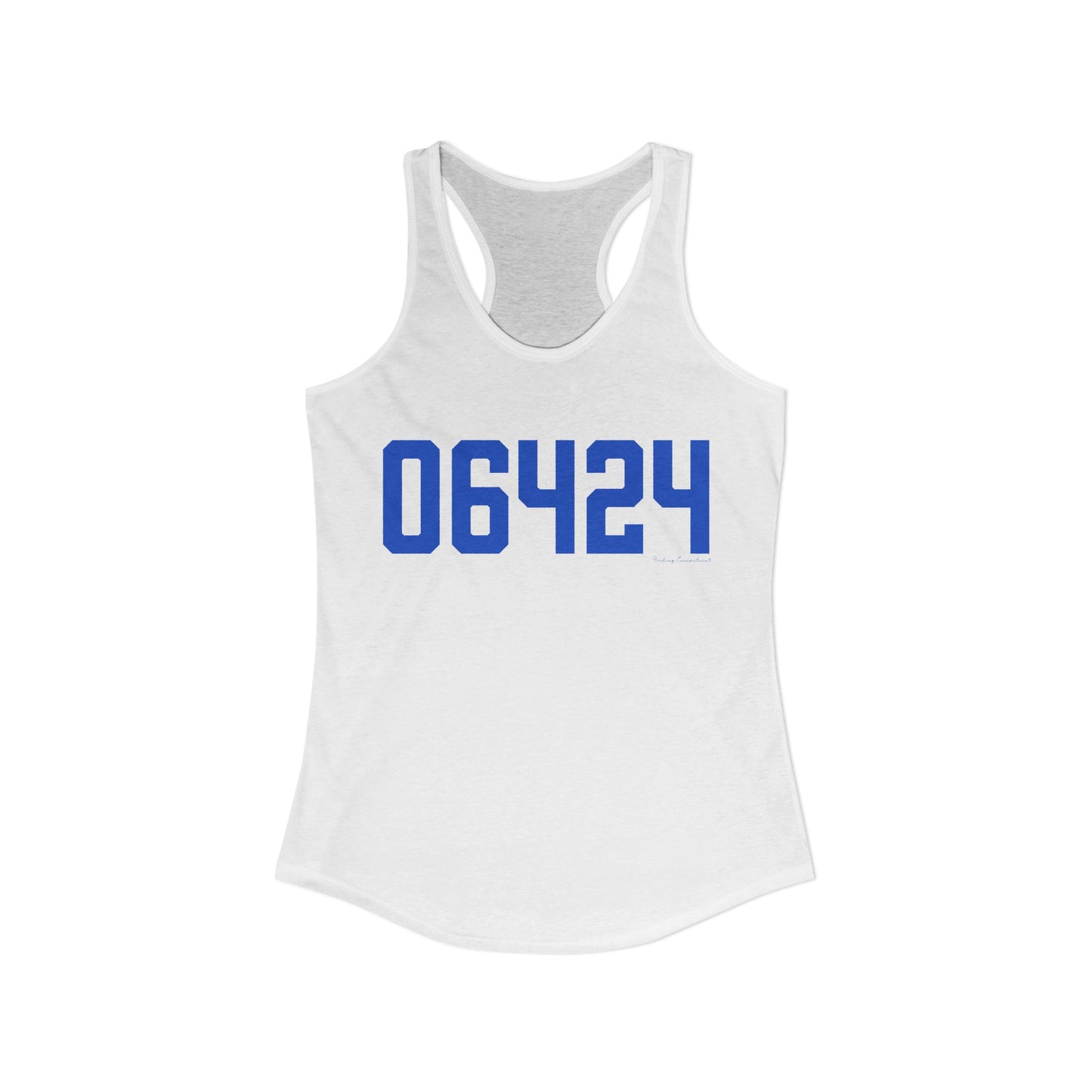 06464 East Hampton Connecticut Zip Code Women's Ideal Racerback Tank Top