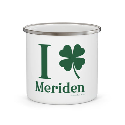 I Clover Meriden Enamel Camping Mug