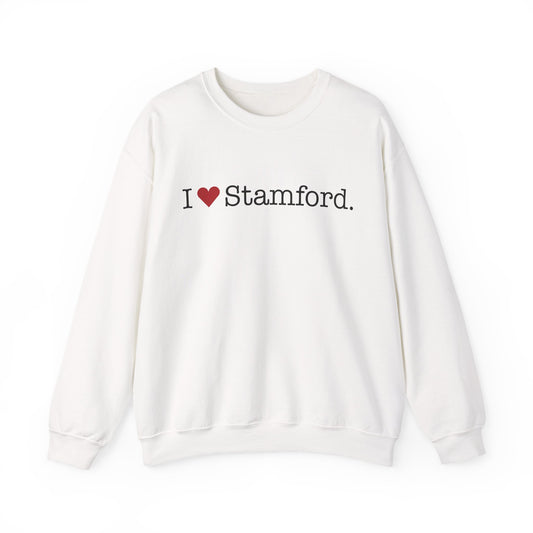 I Heart Stamford. Unisex Heavy Blend™ Crewneck Sweatshirt