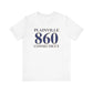 Plainville 860 Connecticut Unisex Jersey Short Sleeve T-Shirt