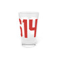 06614 - Stratford Connecticut Zip Code  Pint Glass, 16oz