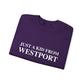 Just a kid from Westport Unisex Heavy Blend™ Crewneck Sweatshirt