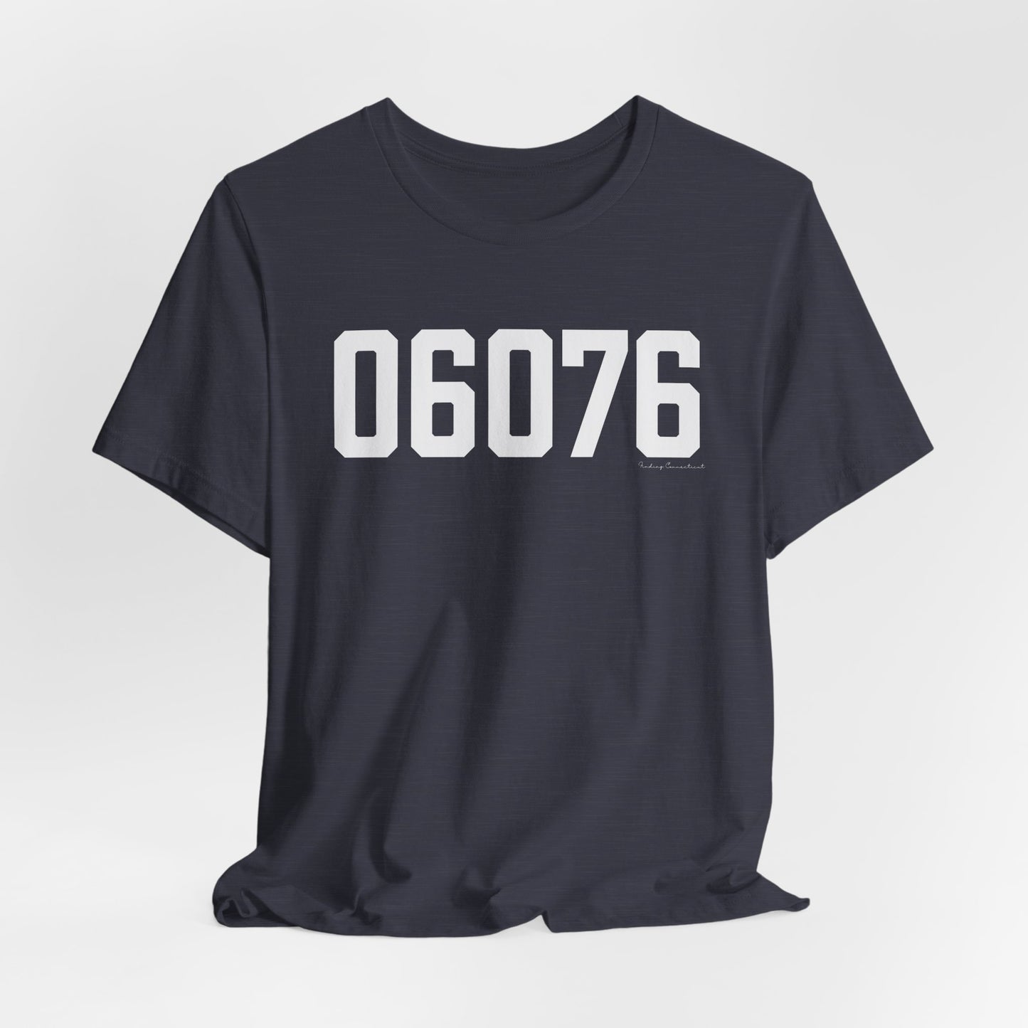 06076 Union CT Zip Code Unisex Jersey Short Sleeve T-Shirt