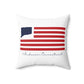 Andover Connecticut Flag Spun Polyester Square Pillow