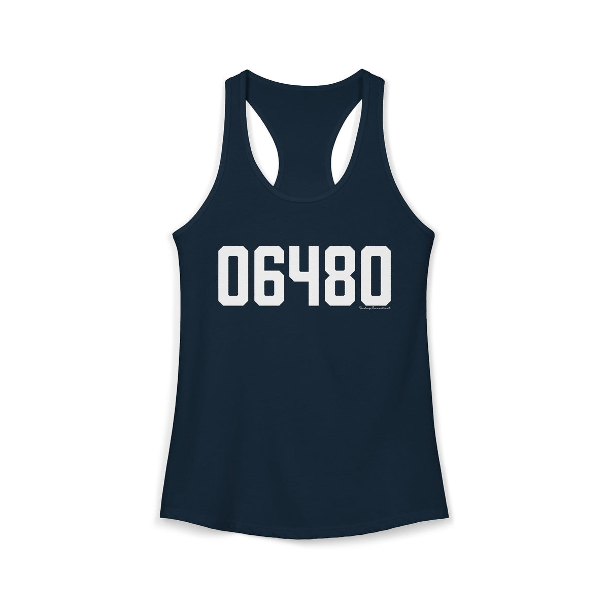 06480 Portland CT Zip Code Women's Ideal Racerback Tank Top
