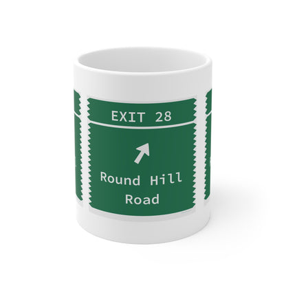 Vintage Merritt Parkway Exit 28 Sign Mug 11oz