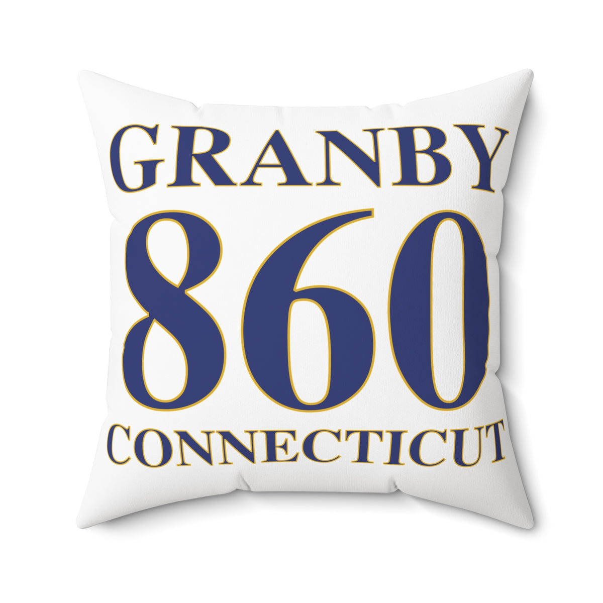 Granby 860 Connecticut Polyester Square Pillow