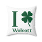 I Clover Wolcott Spun Polyester Square Pillow