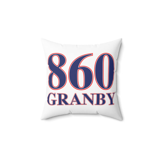 860 Granby Red, White & Blue Spun Polyester Square Pillow