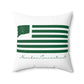 Meriden Connecticut St. Patrick’s Day Flag Spun Polyester Square Pillow