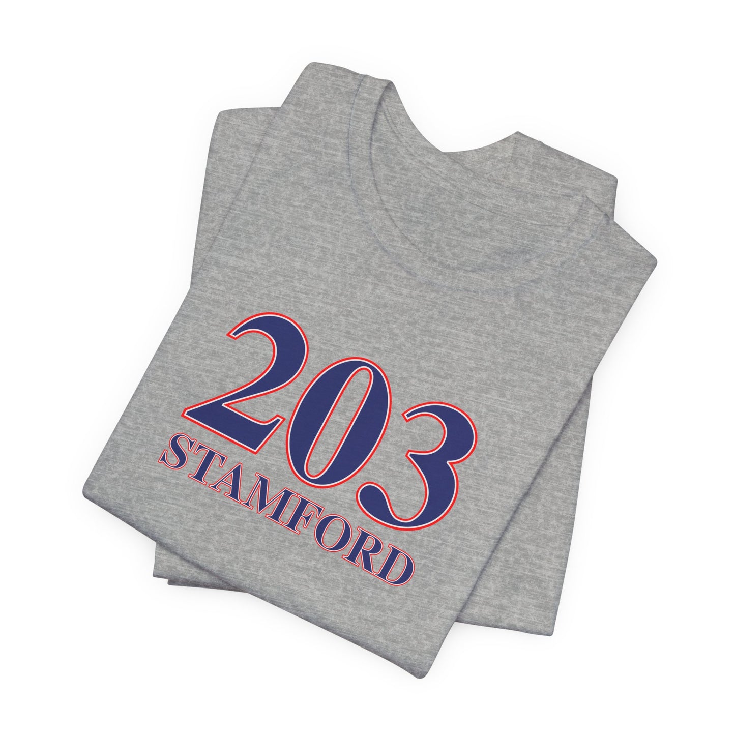 203 Stamford Red, White & Blue Unisex Jersey Short Sleeve T-Shirt