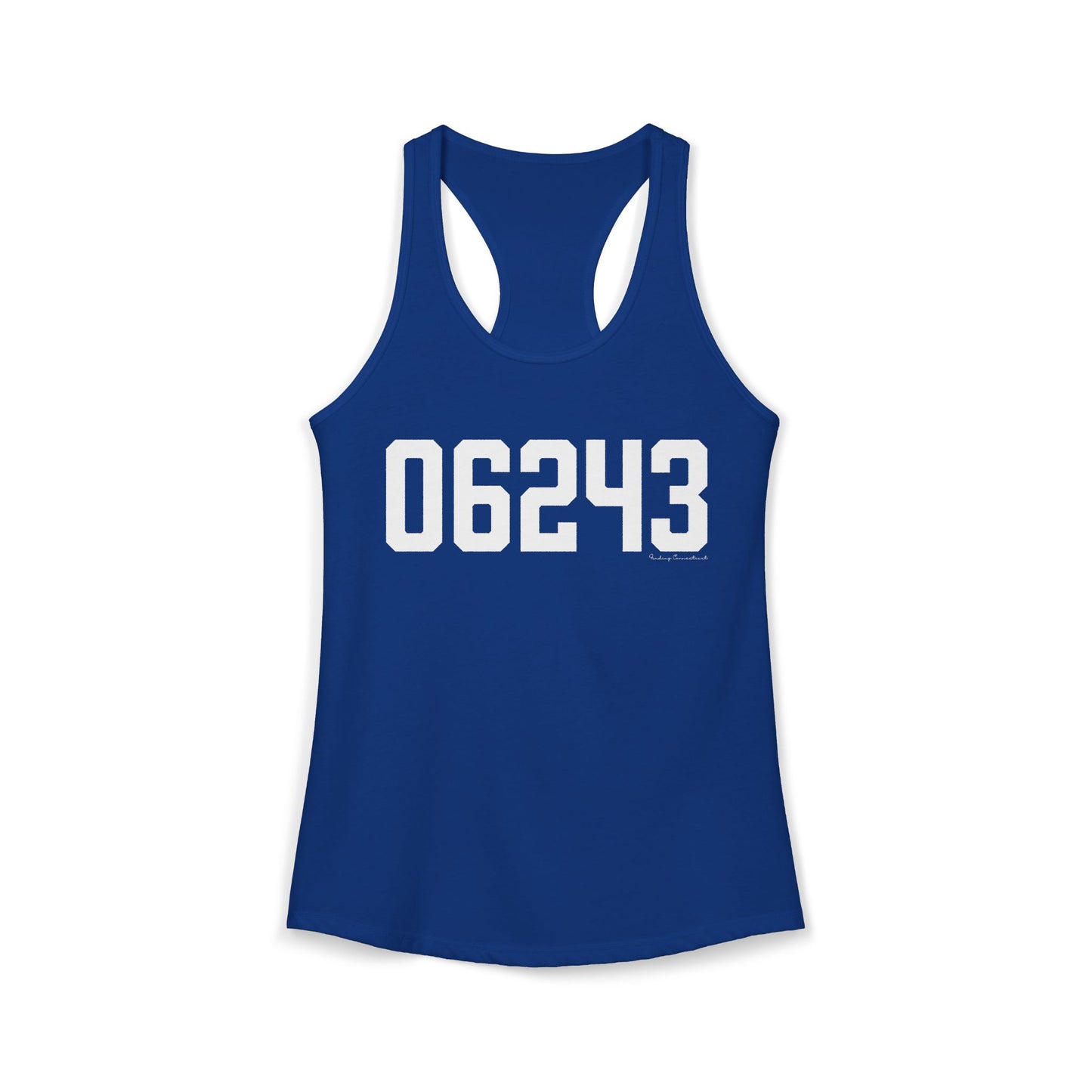 06243 Killingly  CT Zip Code Women's Ideal Racerback Tank Top