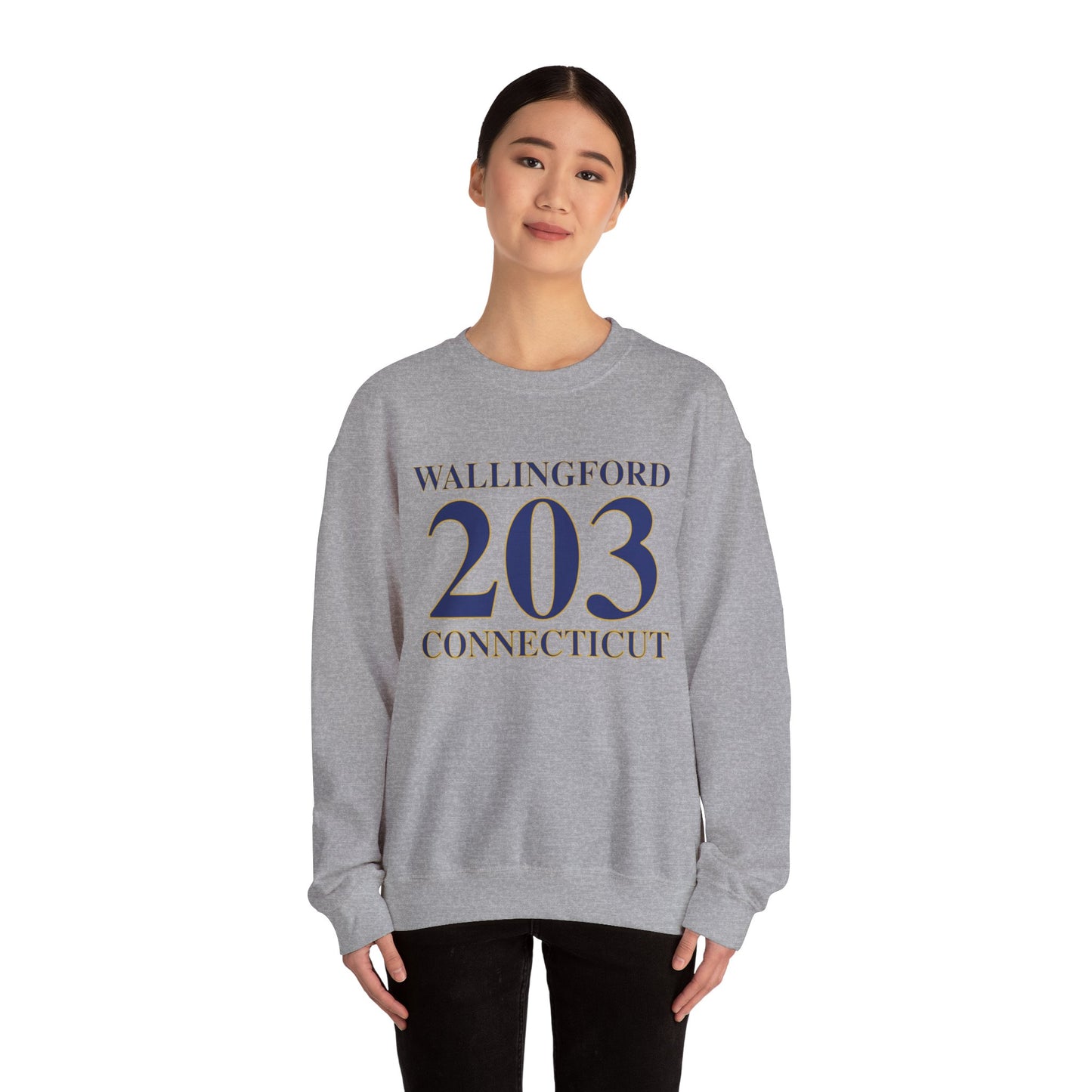 Wallingford 203 Connecticut Unisex Heavy Blend™ Crewneck Sweatshirt