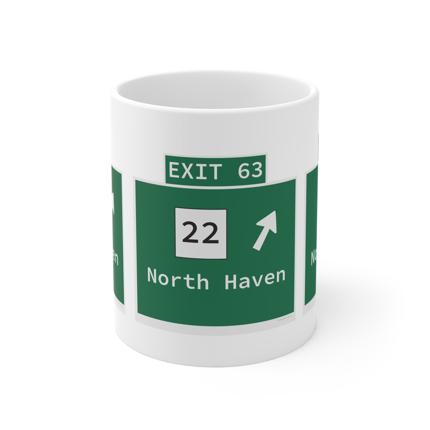 Vintage WCP Exit 63 Sign Mug 11oz