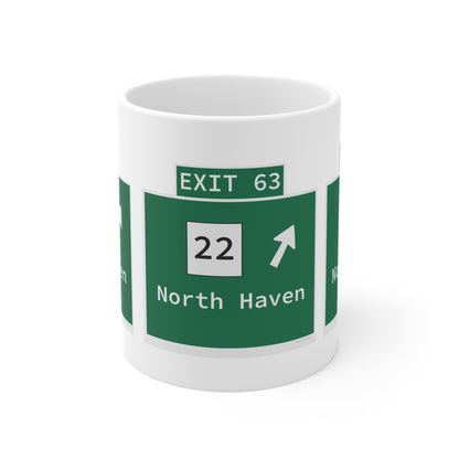 Vintage WCP Exit 63 Sign Mug 11oz