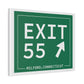Vintage Exit 55 WCP Sign Matte Canvas, Stretched, 1.25"