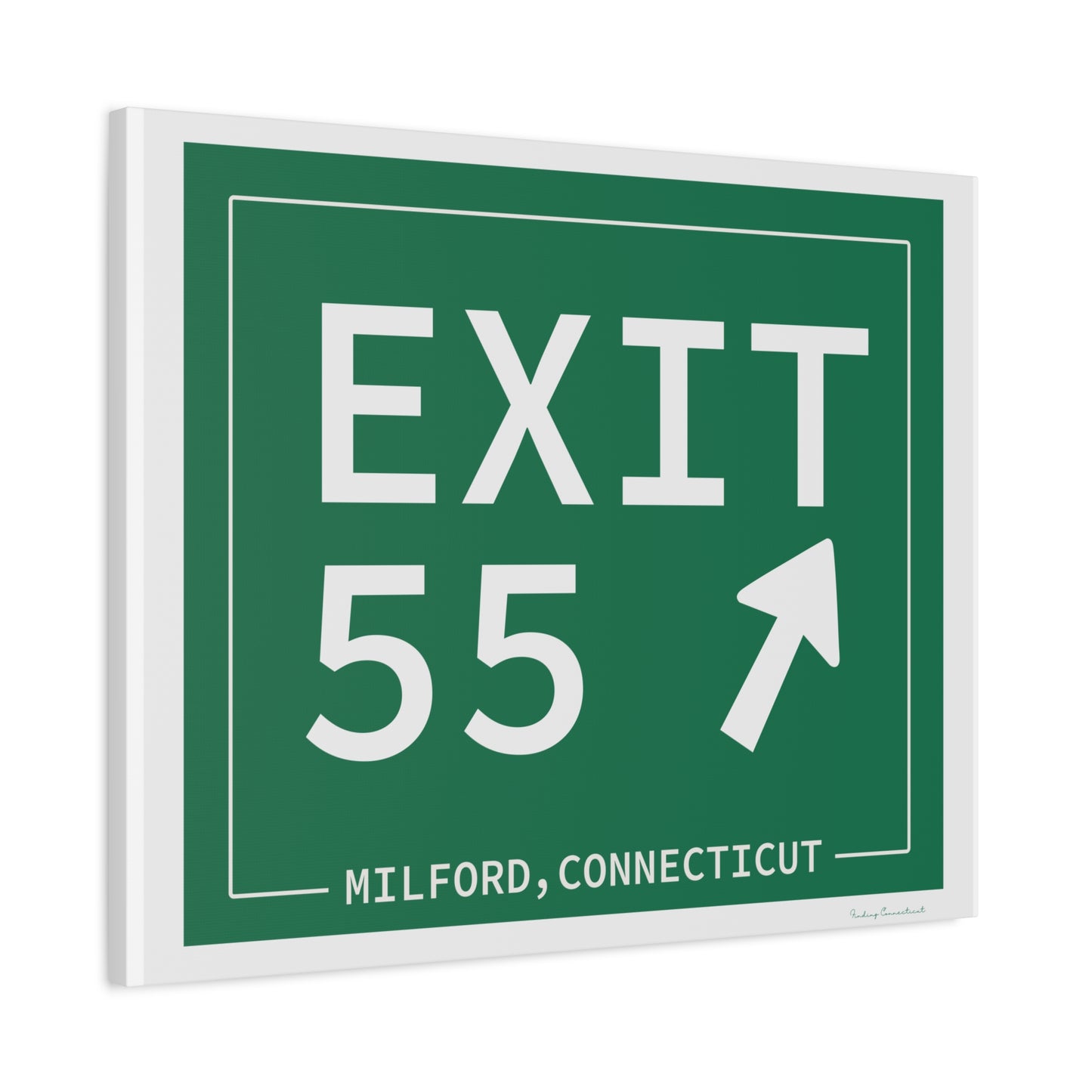 Vintage Exit 55 WCP Sign Matte Canvas, Stretched, 1.25"