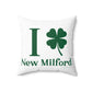 I Clover New Milford Spun Polyester Square Pillow