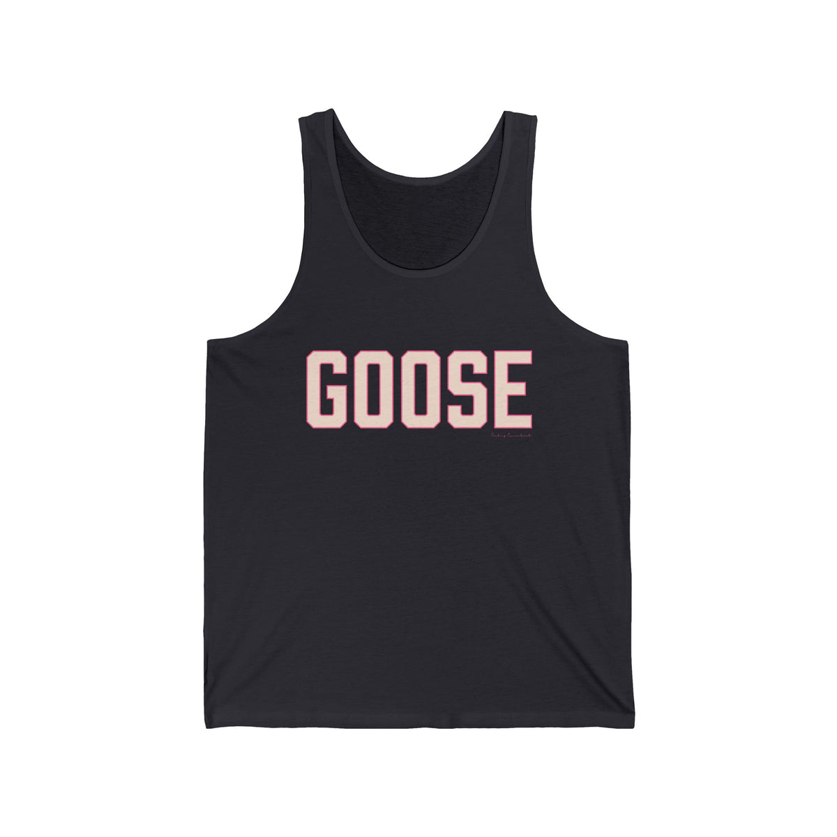 Goose Zip Code - Peach & Pink Unisex Jersey Tank Top