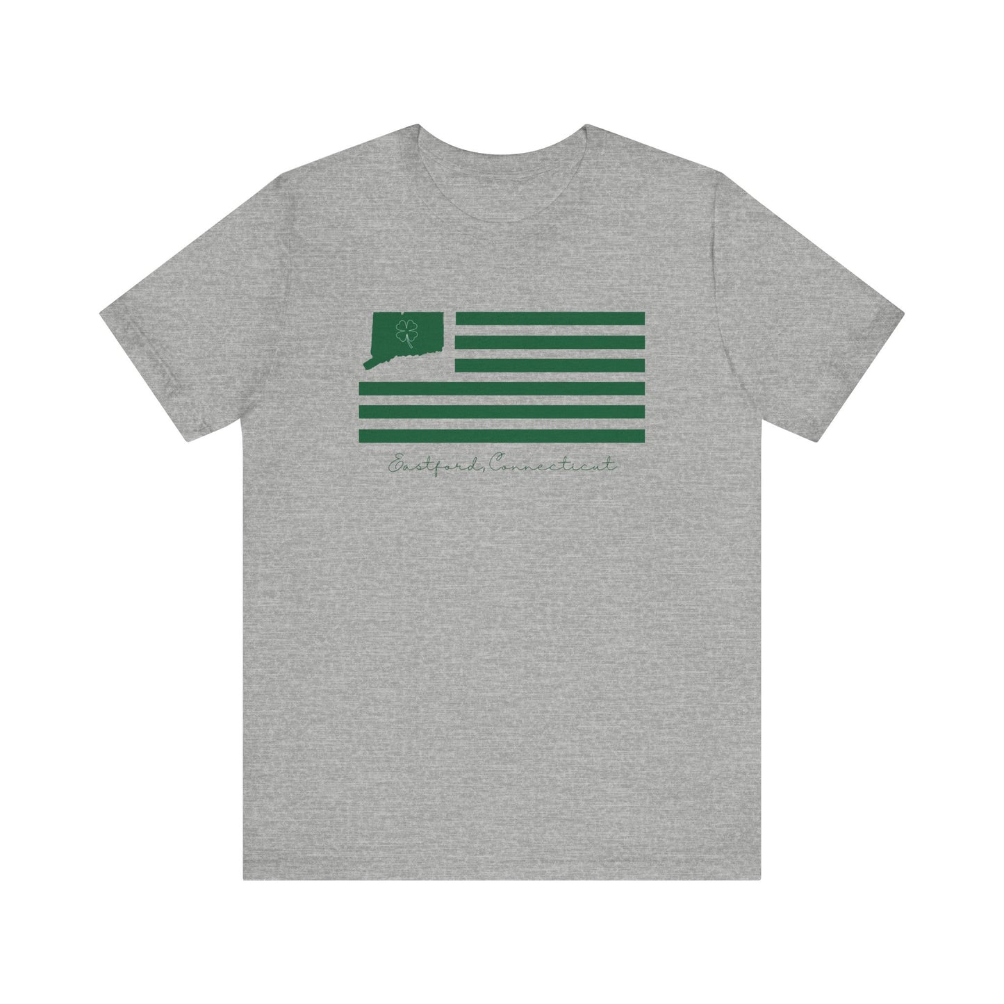 Eastford Connecticut St. Patrick’s Day Flag Unisex Jersey Short Sleeve T-Shirt