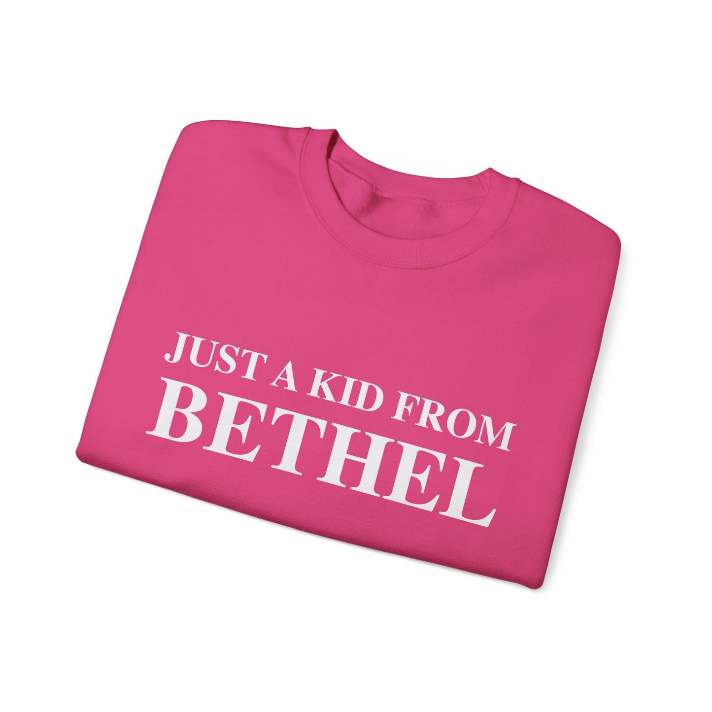 Just a kid from Bethel Unisex Heavy Blend™ Crewneck Sweatshirt