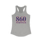 860 Norwich Red White & Blue Women's Ideal Racerback Tank Top