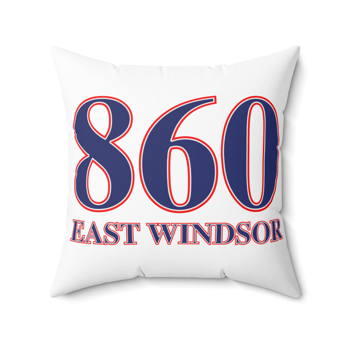 860 East Windsor Red, White & Blue Spun Polyester Square Pillow