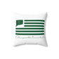 Killingworth Connecticut St. Patrick’s Day Flag Spun Polyester Square Pillow