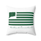 Hartland Connecticut St. Patrick’s Day Flag Spun Polyester Square Pillow