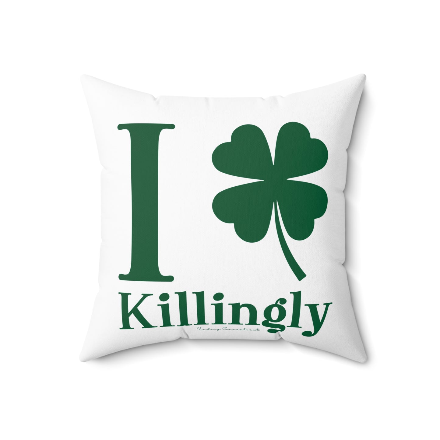 I Clover Killingly Spun Polyester Square Pillow