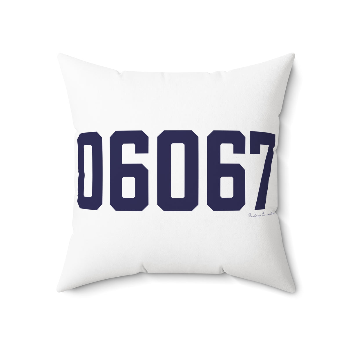 06067 Rocky Hill Connecticut Zip Code Polyester Square Pillow