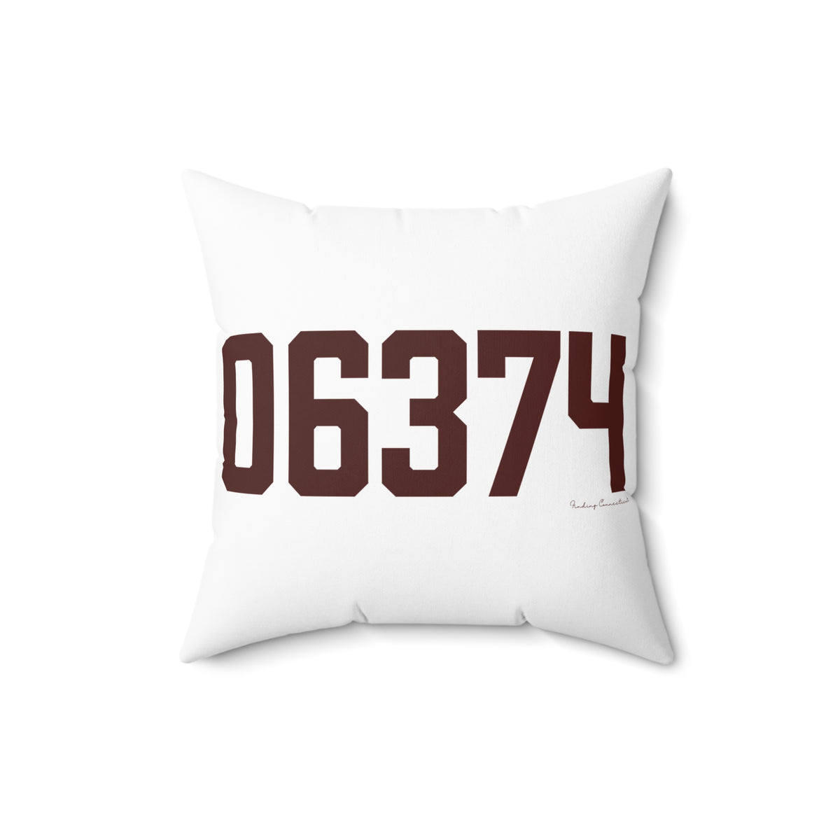 06374 Voluntown Connecticut Zip Code Spun Polyester Square Pillow