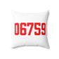 06759 Litchfield Connecticut Zip Code Polyester Square Pillow