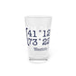 Weston Coordinates Pint Glass, 16oz