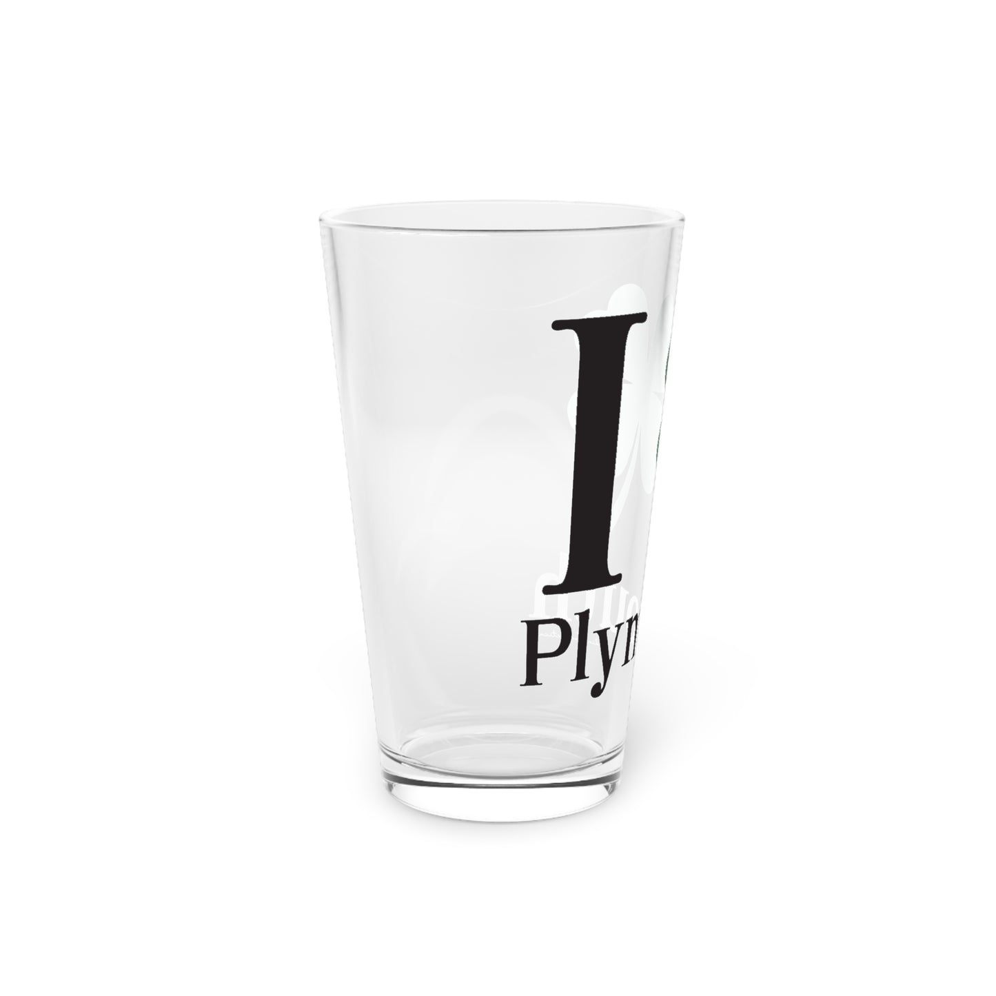 I Clover Plymouth Pint Glass, 16oz