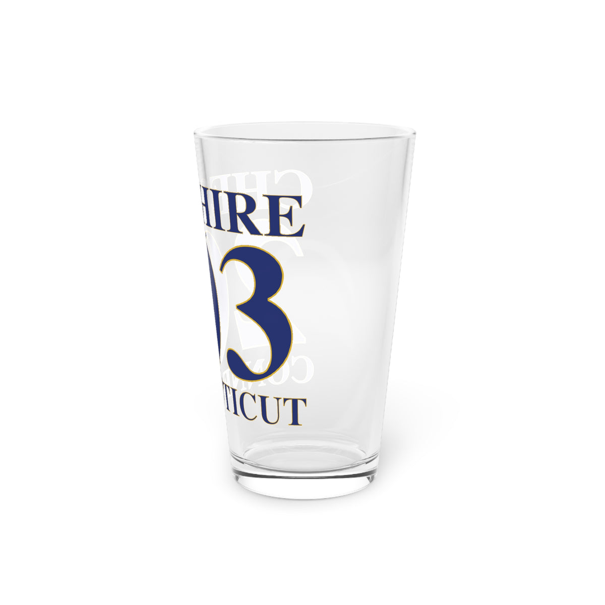 Cheshire 203 Connecticut Pint Glass, 16oz