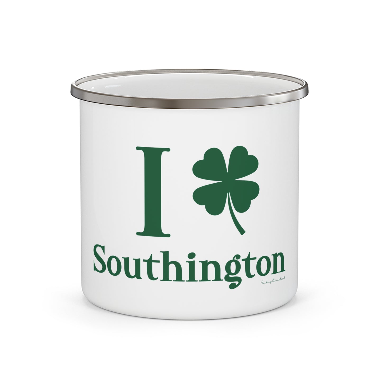 I Clover Southington Enamel Camping Mug