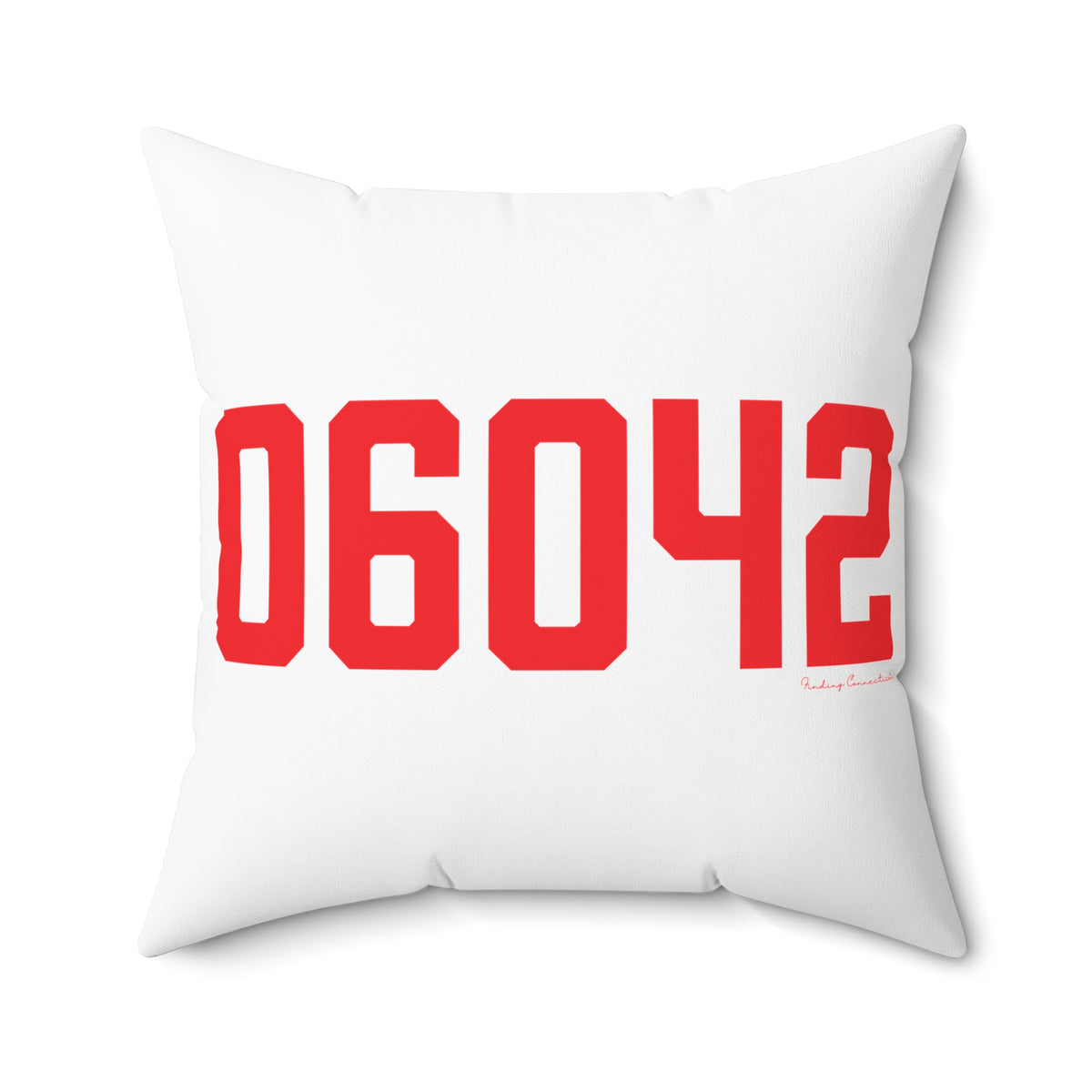 06042 Manchester Connecticut Zip Code  Polyester Square Pillow