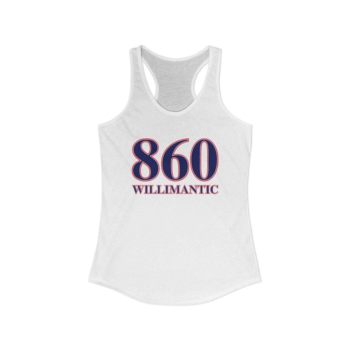 860 Willimantic Red, White & Blue Women's Ideal Racerback Tank Top