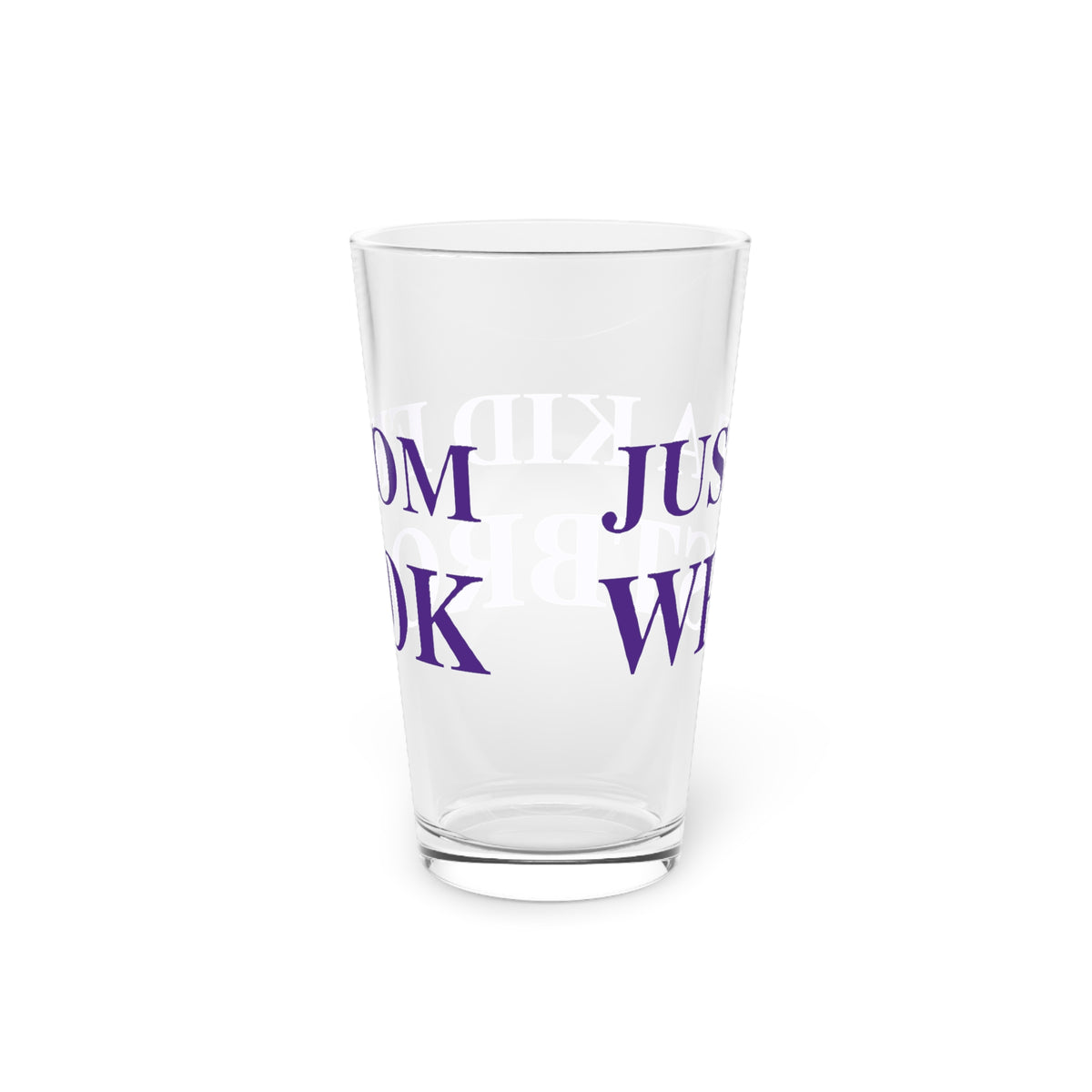 Just a kid from Westbrook Pint Glass, 16oz